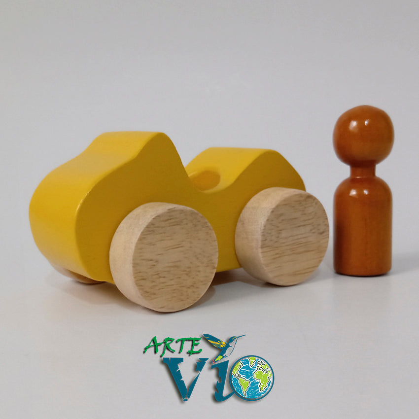Mini Auto Deportivo con Piloto - Rodamiento Perfecto - Colores a Personalizar