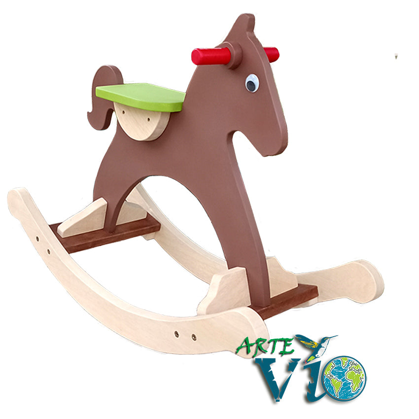 Caballito Balancín de Montar - Hecho para Durar - 62 cm de Altura - Niños de 1.5 a 5 años