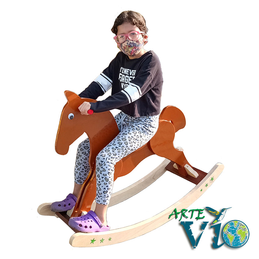 Caballo Balancín - Ayudando al Desarrollo Físico y Recreativo - 80 cm de Altura - Niños de 4 a 10 años