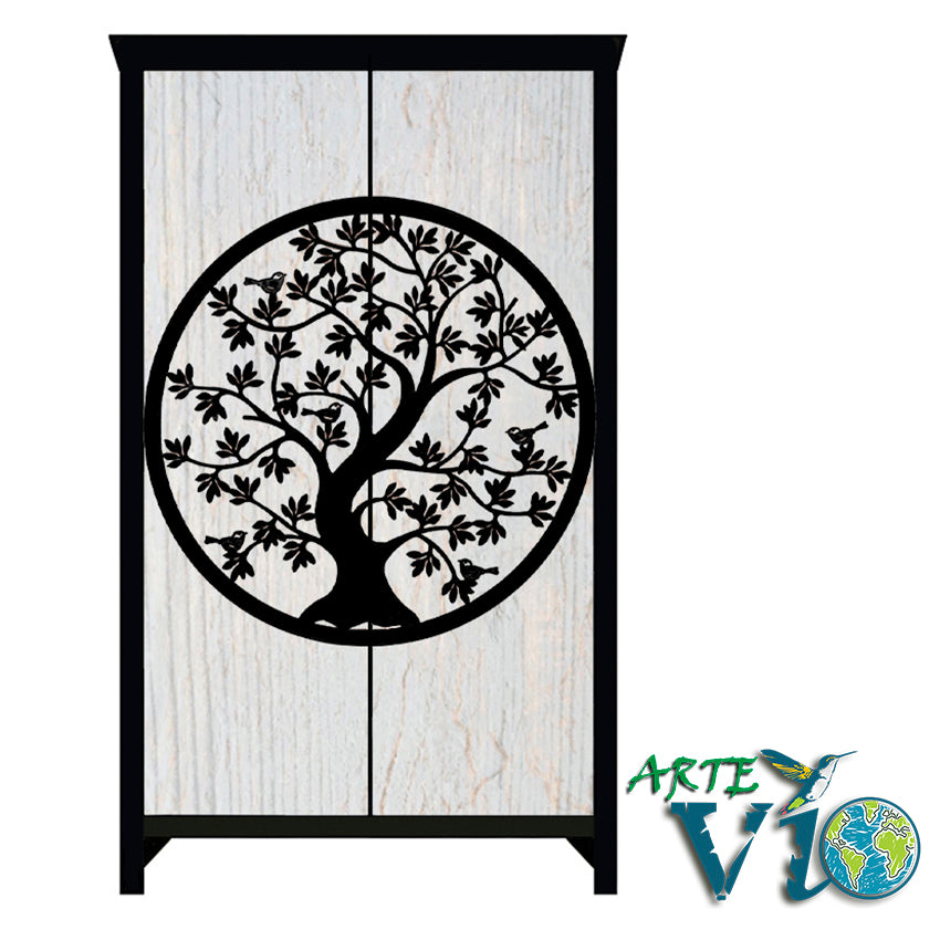 Mueble de Diseño Multiusos - Madera Importada - Tamaños y Artes de Acabados Personalizados