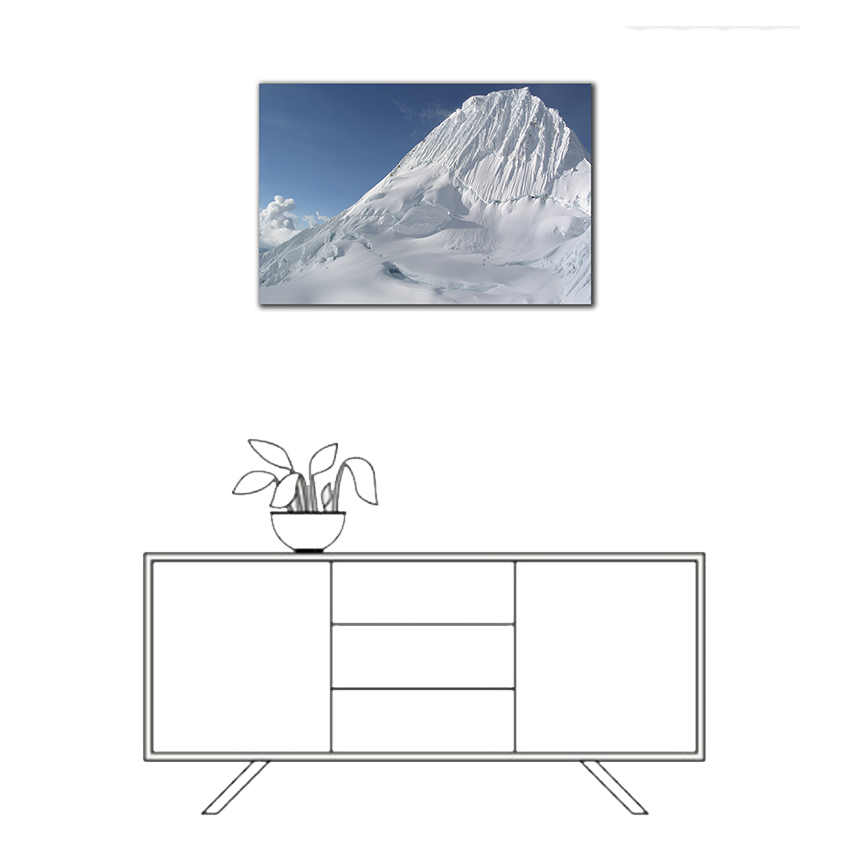 Alpamayo - Imágenes de la Naturaleza en Alta Resolución - Papel Fotográfico Importado – Cuadro con Bastidor Listo para Colgar