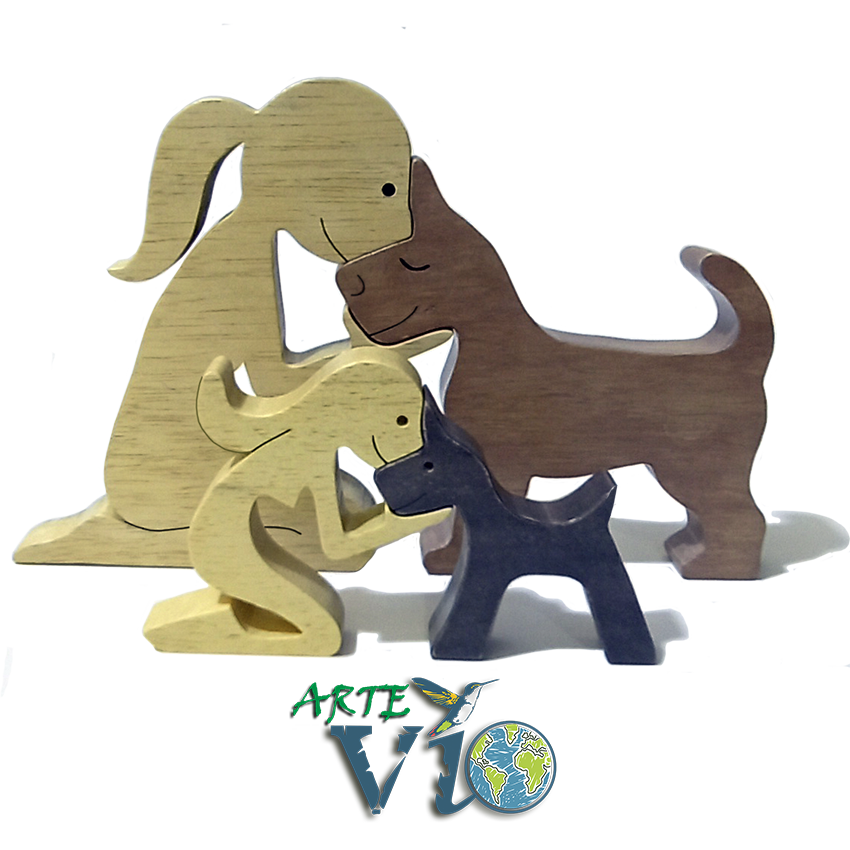 Mi Mascota Favorita - Jovencita con Perrito - Dos Tamaños a Escoger