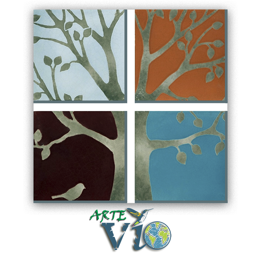 Mural de Árbol con Ave - Pintura sobre Madera Procesada - Servicio de Proyectos Pictóricos Personalizados