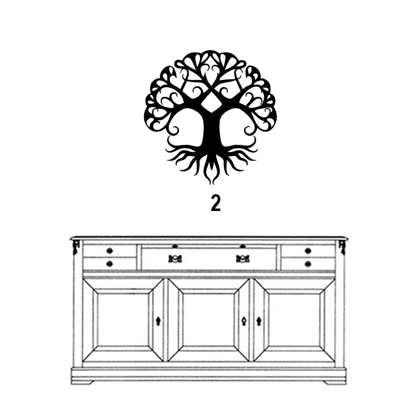 Árbol de la Vida - Decoración de Pared - Corte en Láser de Alta Precisión - Dos Tamaños a Elegir
