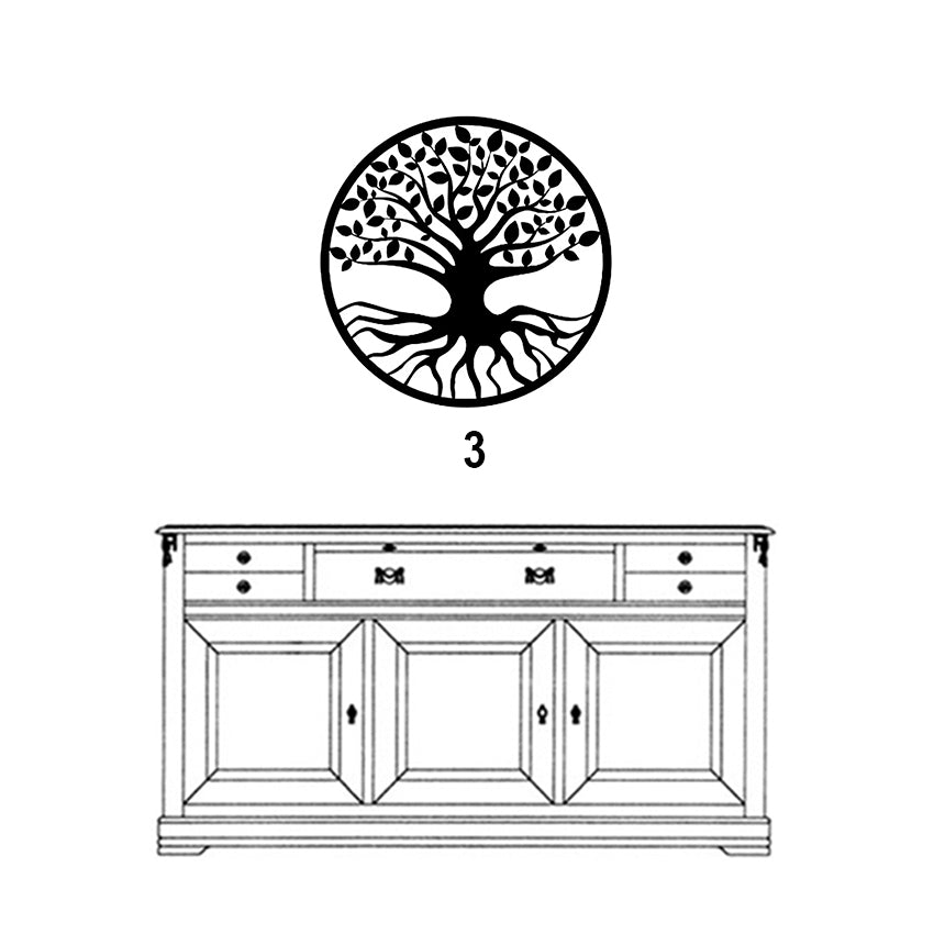 Árbol de la Vida - Decoración de Pared - Corte en Láser de Alta Precisión - Dos Tamaños a Elegir