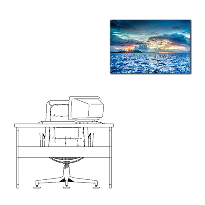 Bora Bora - Imágenes de la Naturaleza en Alta Resolución - Papel Fotográfico Importado – Cuadro con Bastidor Listo para Colgar