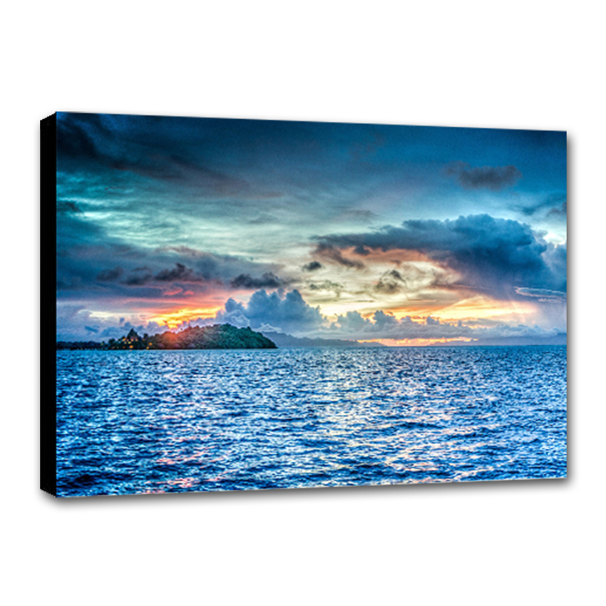 Bora Bora - Imágenes de la Naturaleza en Alta Resolución - Papel Fotográfico Importado – Cuadro con Bastidor Listo para Colgar