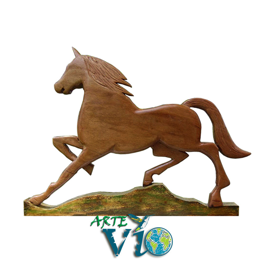 Corcel Galopante – Escultura en Madera Recuperada - Terminación Personalizada