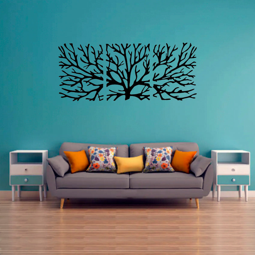 Enramado Tríptico - Decoración de Pared - Corte en Láser de Alta Precisión - Dos Tamaños a Elegir