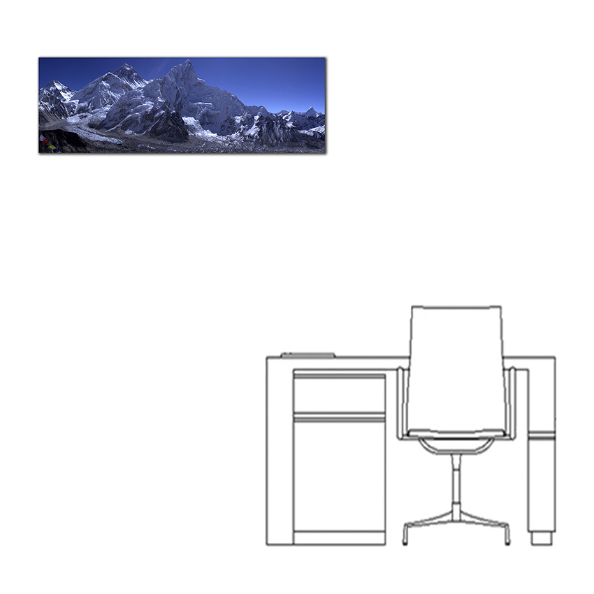 Everest - Imágenes de la Naturaleza en Alta Resolución - Papel Fotográfico Importado – Cuadro con Bastidor Listo para Colgar