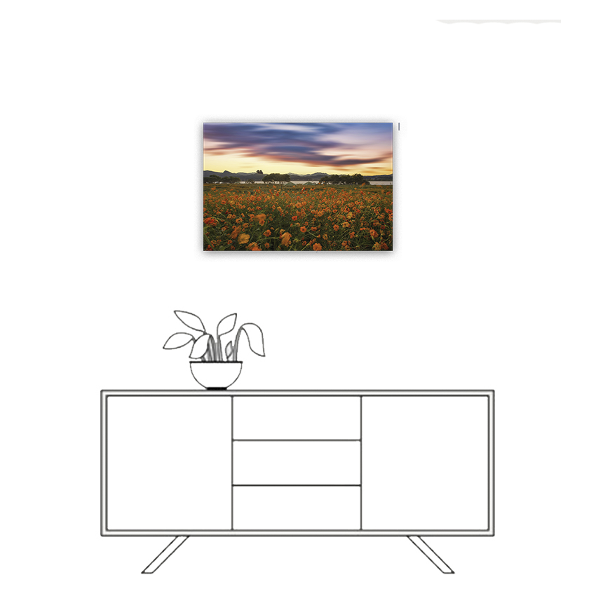 Atardecer Florido - Imágenes de la Naturaleza en Alta Resolución - Papel Fotográfico Importado – Cuadro con Bastidor Listo para Colgar