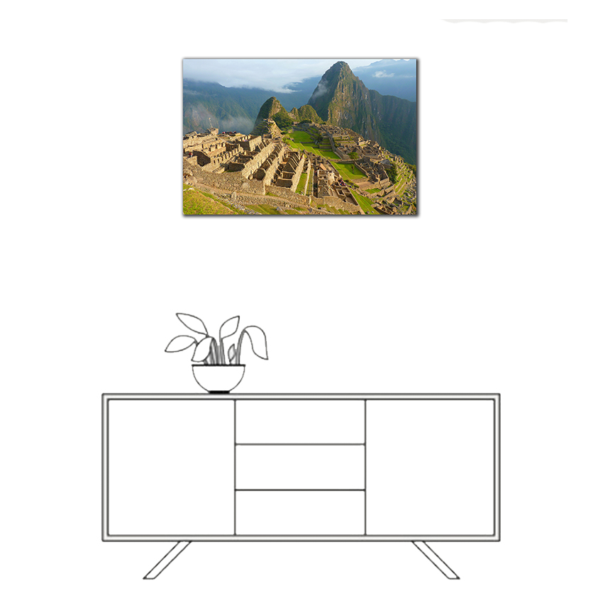 Machu Picchu - Imágenes de la Naturaleza en Alta Resolución - Papel Fotográfico Importado – Cuadro con Bastidor Listo para Colgar