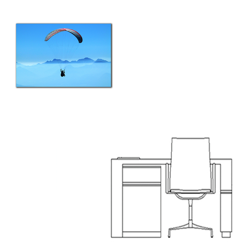 Volar en Parapente - Imágenes de la Naturaleza en Alta Resolución - Papel Fotográfico Importado – Cuadro con Bastidor Listo para Colgar