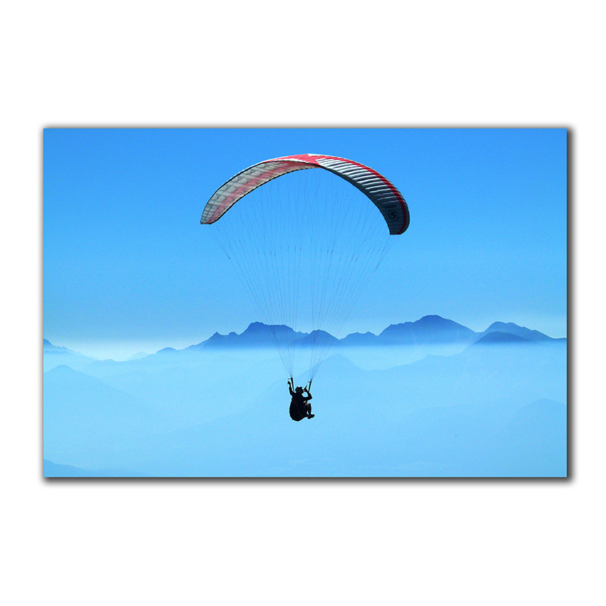 Volar en Parapente - Imágenes de la Naturaleza en Alta Resolución - Papel Fotográfico Importado – Cuadro con Bastidor Listo para Colgar