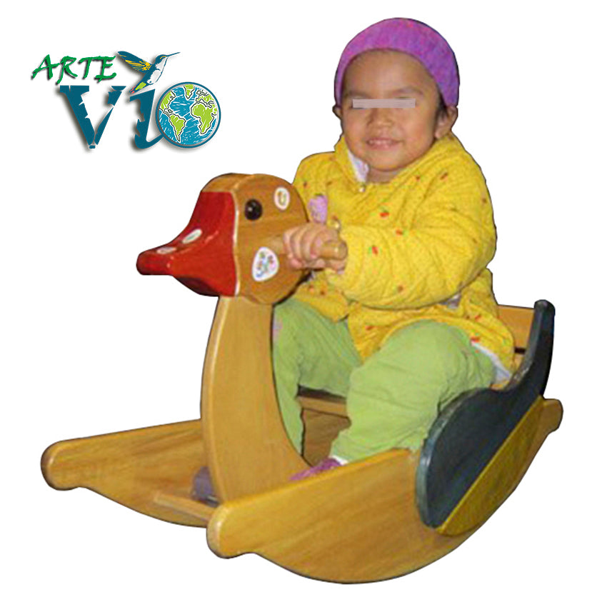Patito Balancín - Ayudando al Desarrollo Físico y Recreativo - Juguete Heredable - 80 cm de Largo - Niños de 1.5 a 6 años - Colores personalizados