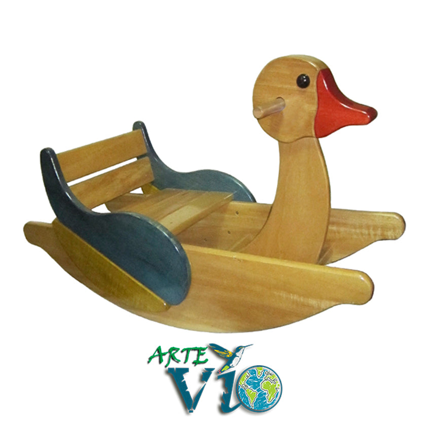 Patito Balancín - Ayudando al Desarrollo Físico y Recreativo - Juguete Heredable - 80 cm de Largo - Niños de 1.5 a 6 años - Colores personalizados