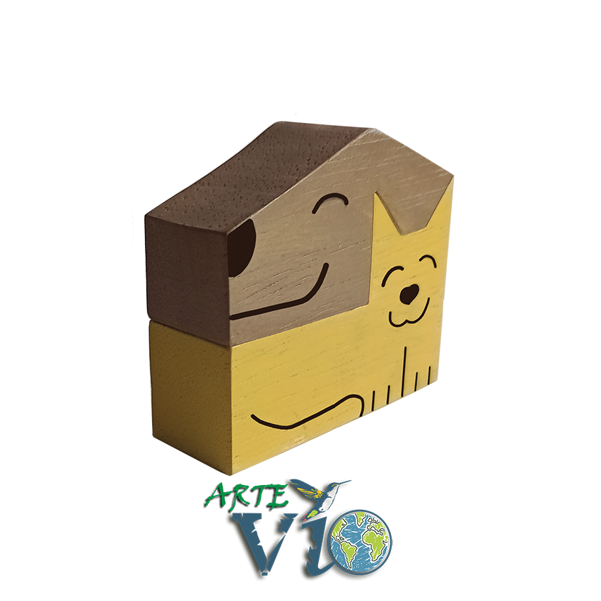 Siempre Amigos - Miniatura - Dos Piezas Movibles - Colores a Personalizar - Incluye Caja de Regalo