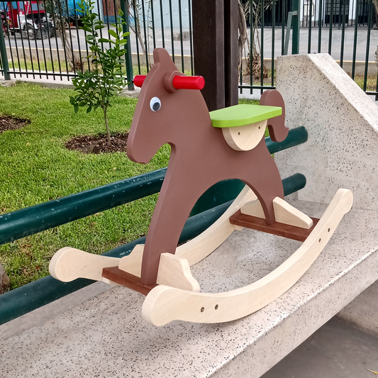 Caballito Balancín de Montar - Hecho para Durar - Niños de 2 a 5 años - Enseña a Trabajar Mediante el Juego