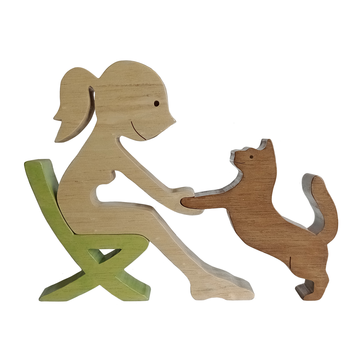 Mi Mascota Preferida - Mujer en Sillón con Gato - 2 Tamaños a escoger - Color a Personalizar