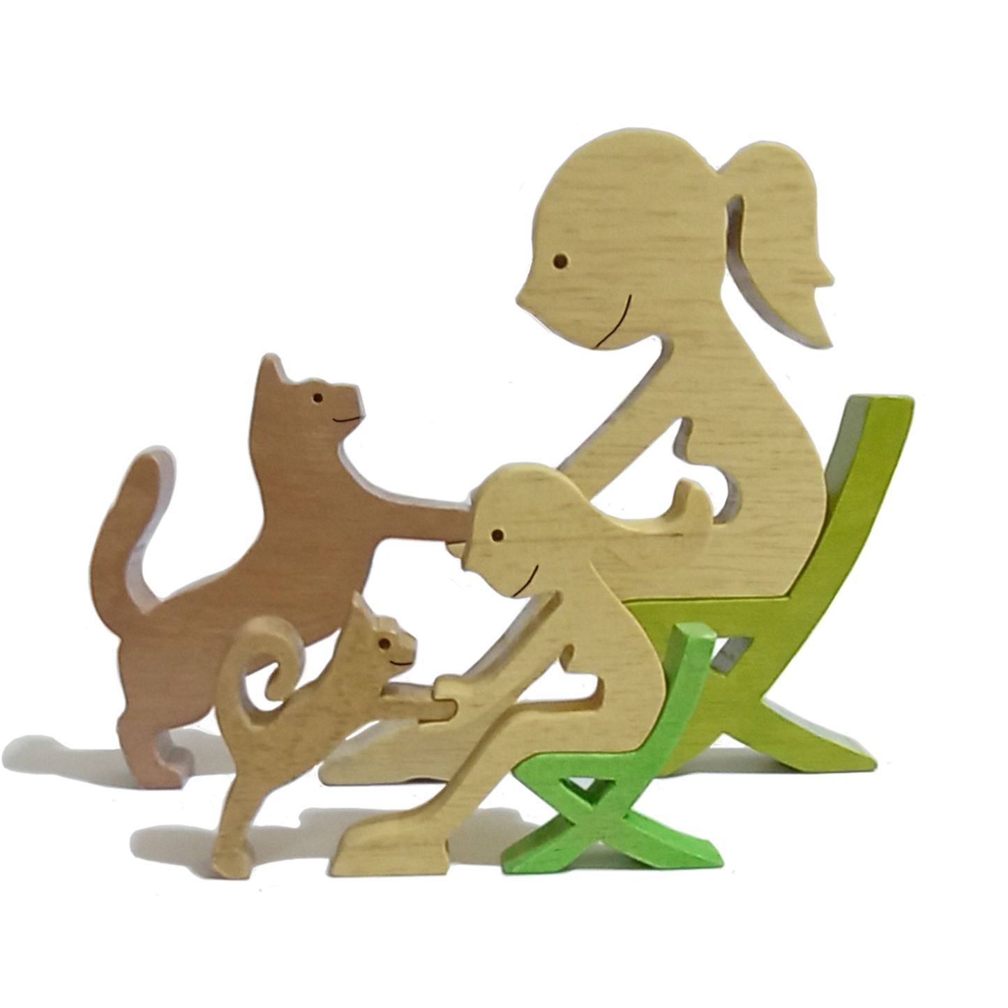 Mi Mascota Preferida - Mujer en Sillón con Gato - 2 Tamaños a escoger - Color a Personalizar