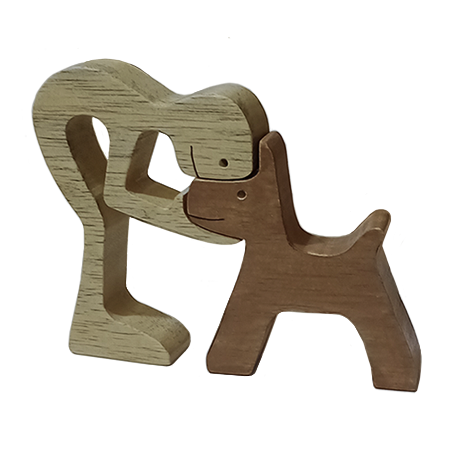 Hombrecito con Perro - El Guardián de la Casa - 2 Tamaños a Escoger - Color a Personalizar