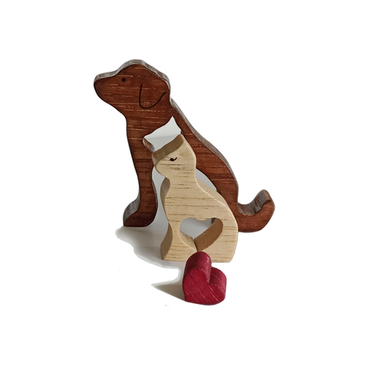 Amigos para Siempre - Miniatura - Tres piezas movibles – Color a Personalizar - Incluye Caja de Regalo