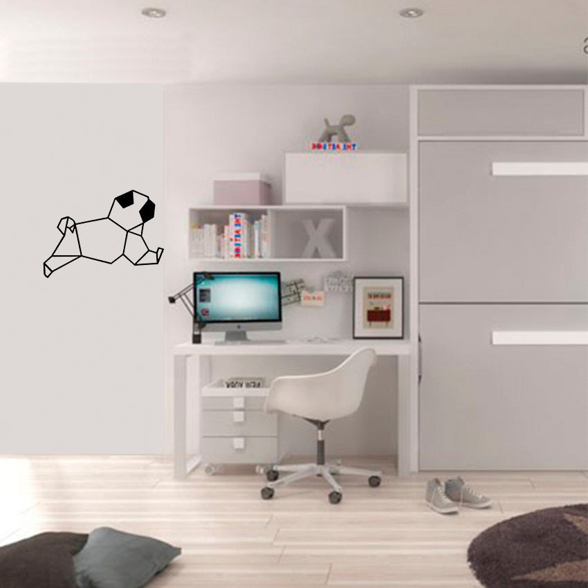 Pug Geométrico - Decoración de Pared - Corte en Láser de Alta Precisión - Dos Tamaños a Elegir